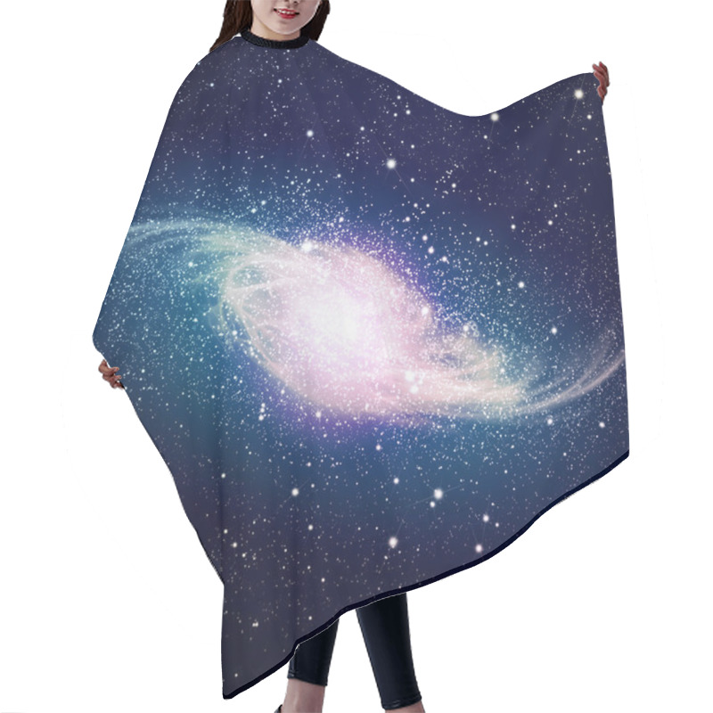 Personality  Space Galaxy Image Hair Cutting Cape