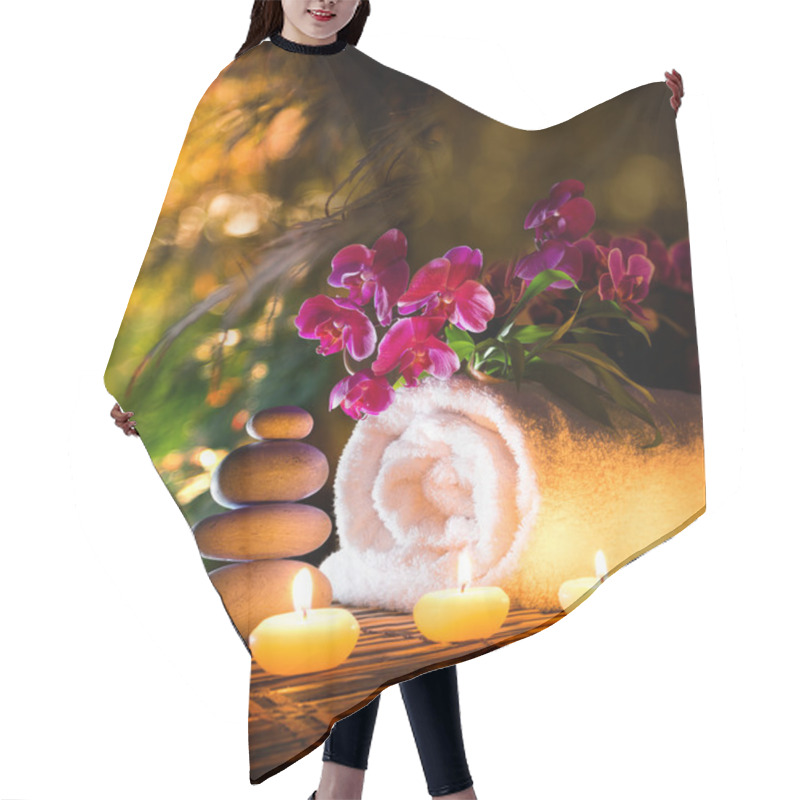 Personality  Spa In Garden - Vertical Composition Relax Hair Cutting Cape