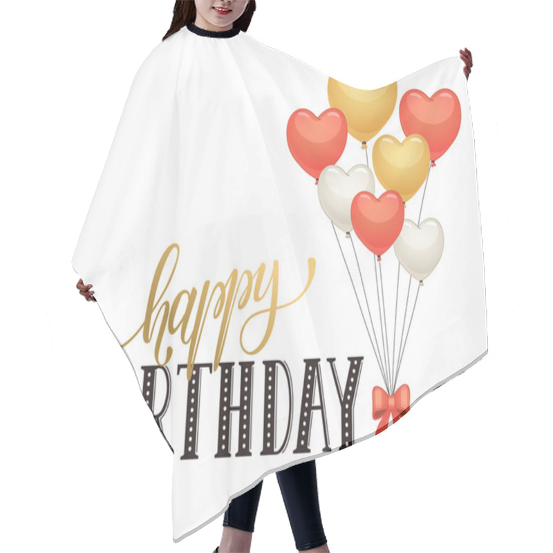 Personality  Happy Birthday Card Hair Cutting Cape