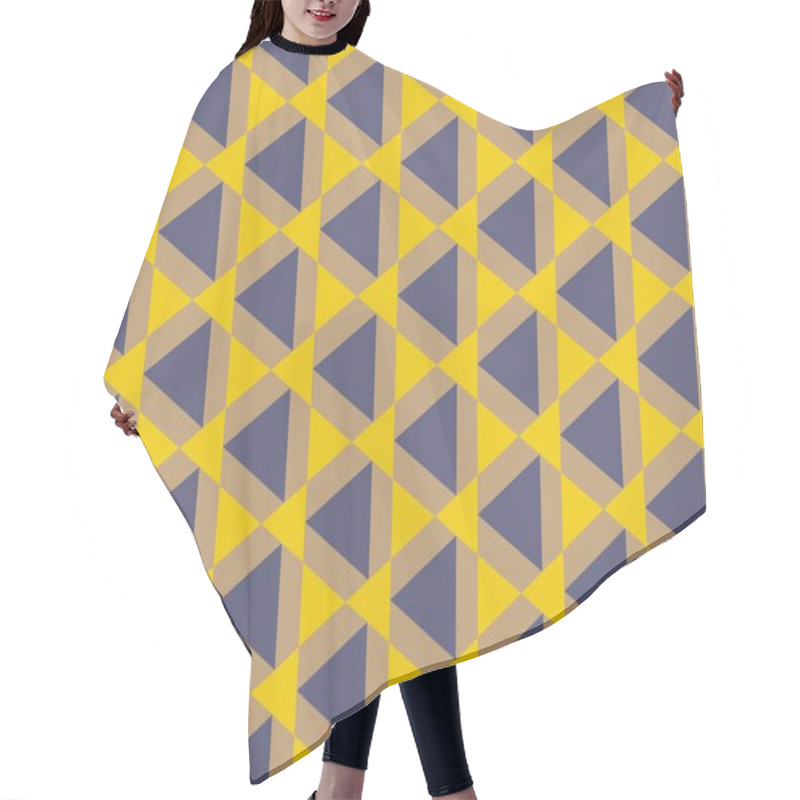 Personality  Seamless Abstract Background With Geometric Elements Hair Cutting Cape