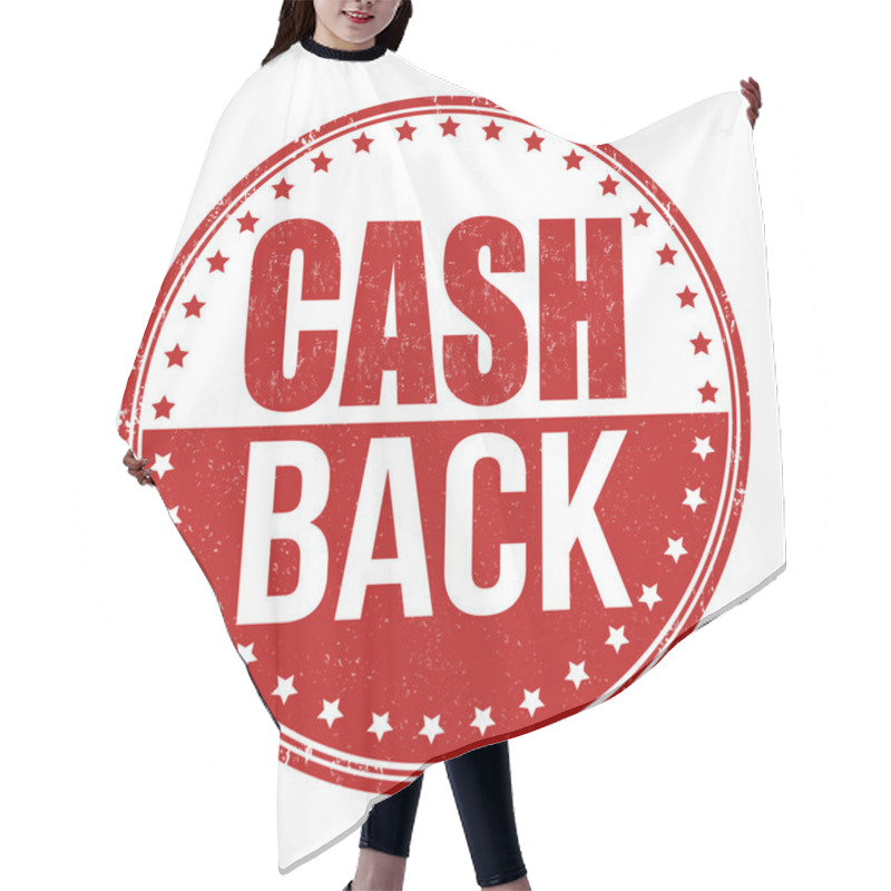 Personality  Cash Back Stamp Hair Cutting Cape