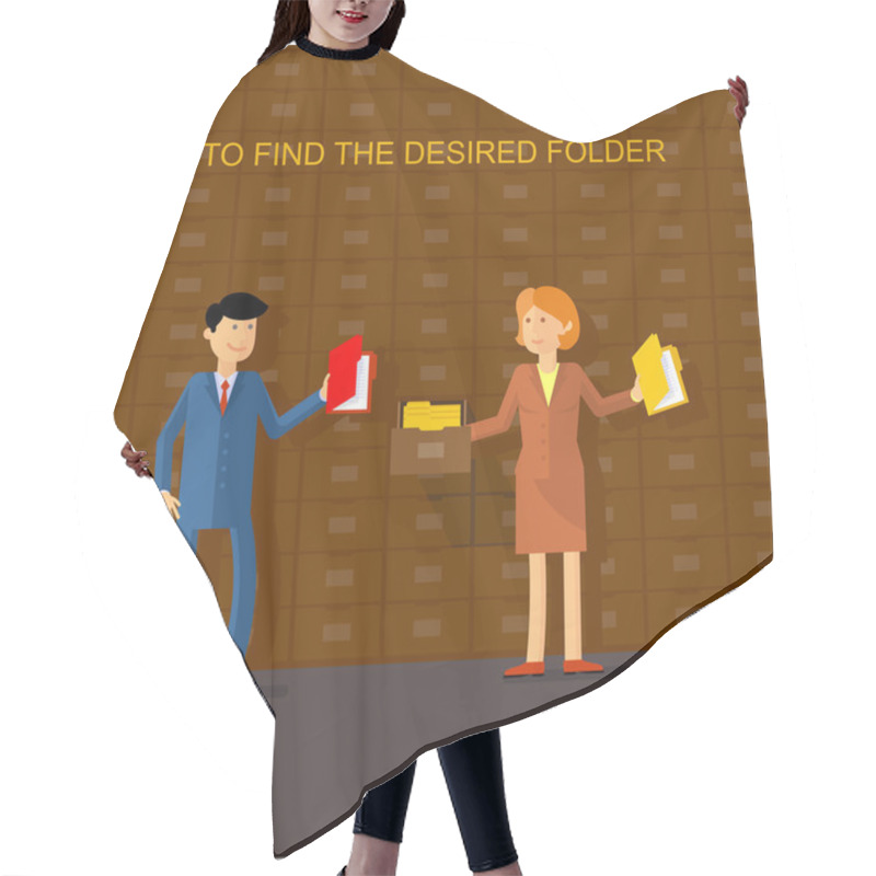 Personality  Flat_to Find The Desired Folder Hair Cutting Cape