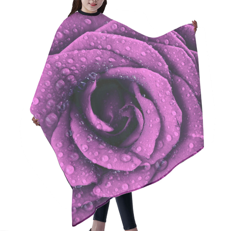 Personality  Purple Dark Rose Background Hair Cutting Cape