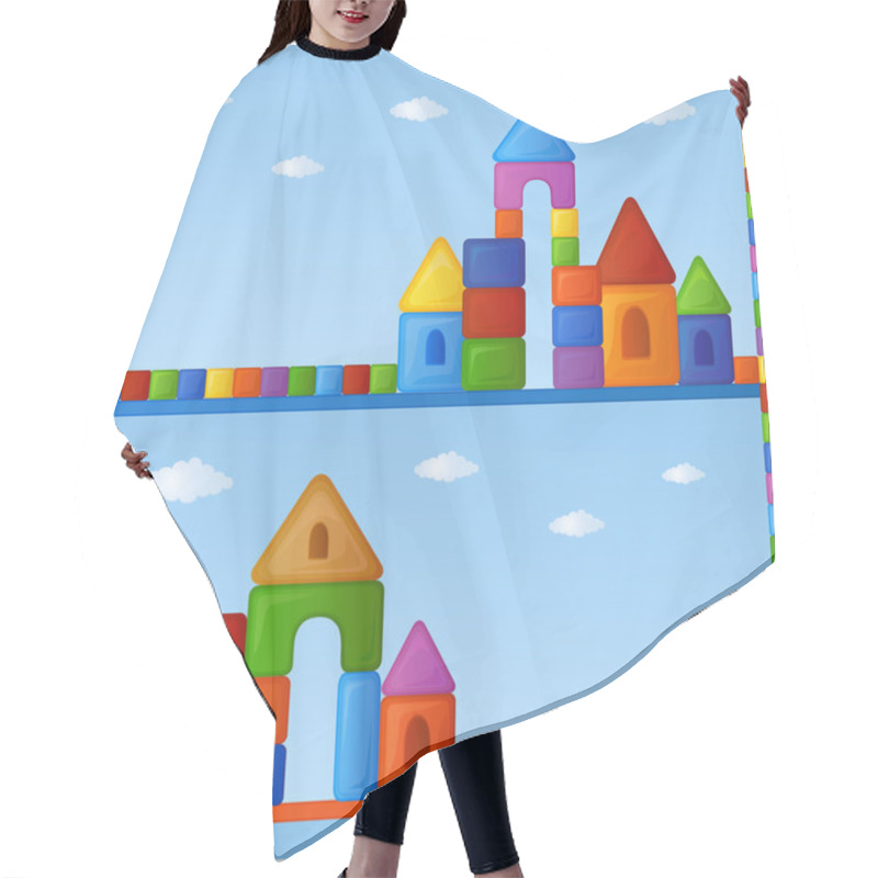 Personality  Children's Building Kit Hair Cutting Cape