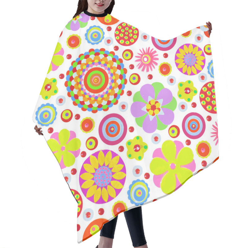 Personality  Abstract Fantasy Floral Background Hair Cutting Cape