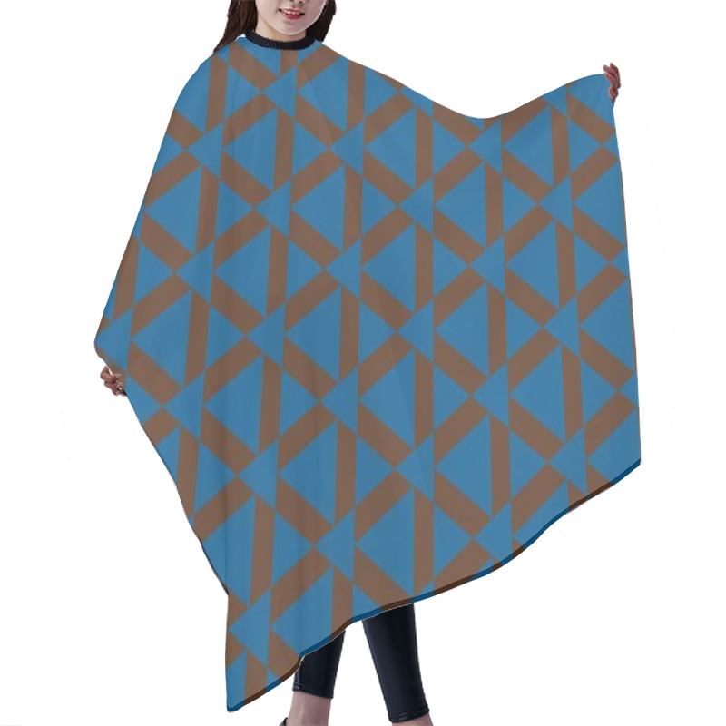 Personality  Seamless Abstract Background With Geometric Elements Hair Cutting Cape