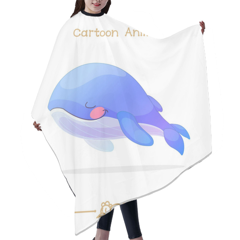 Personality   Toons Series Cartoon Animals: Sleeping Blue Whale Hair Cutting Cape