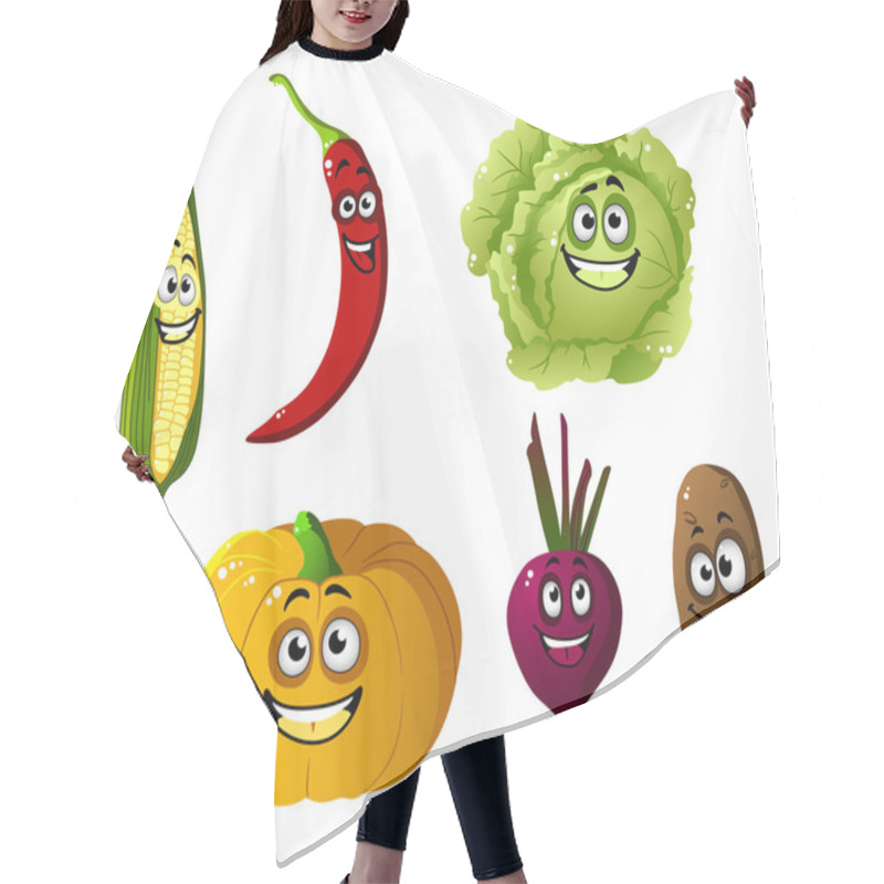 Personality  Corn, Pepper, Pumpkin, Cabbage And Potato Vegetables Hair Cutting Cape