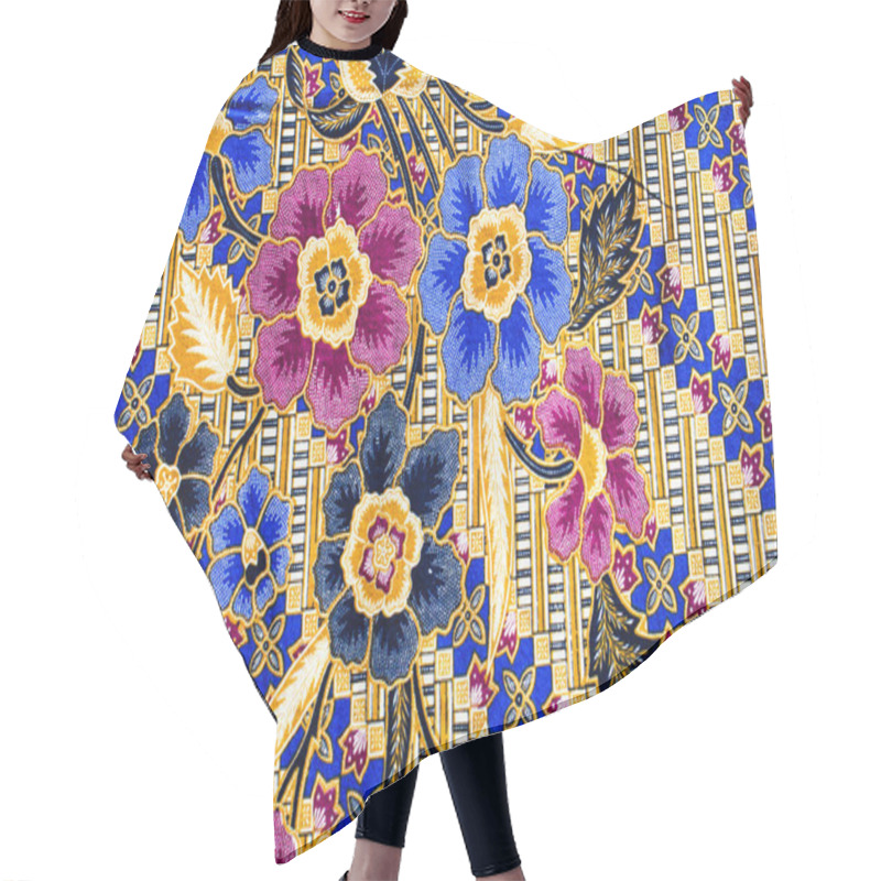 Personality  Popular Batik Sarong Pattern Background In Thailand, Traditional Hair Cutting Cape