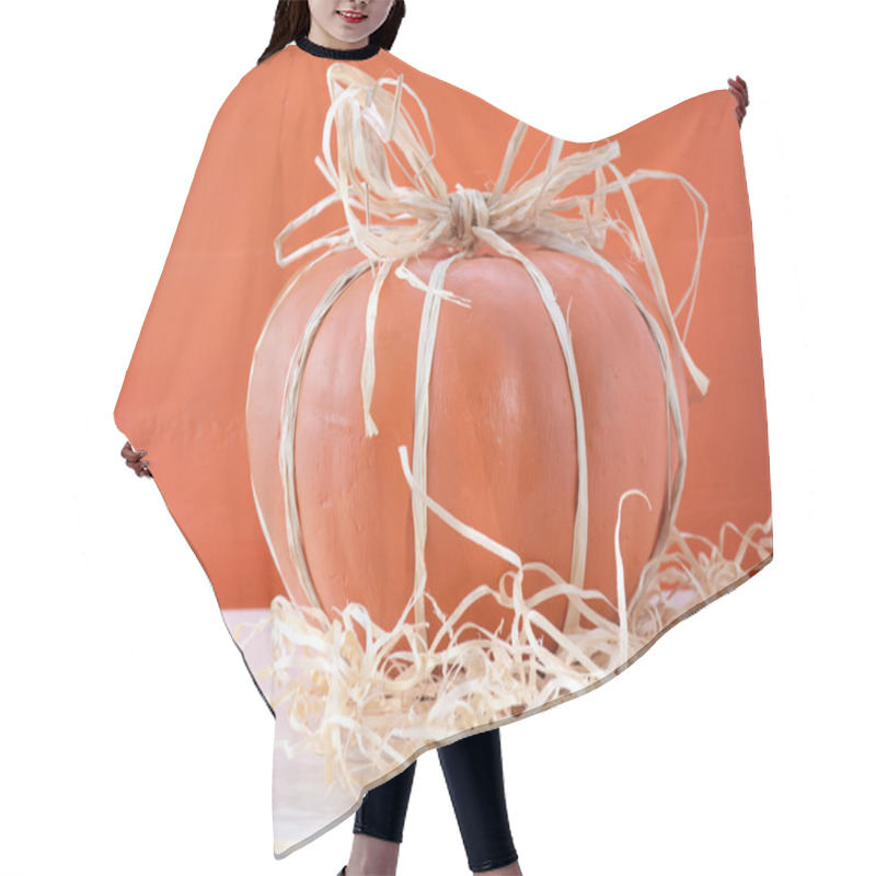 Personality  Modern Decorated Pumpkin Centerpiece Hair Cutting Cape