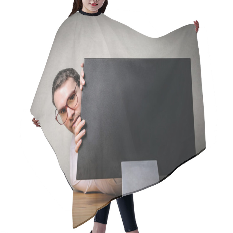 Personality  Behind The Screen Hair Cutting Cape