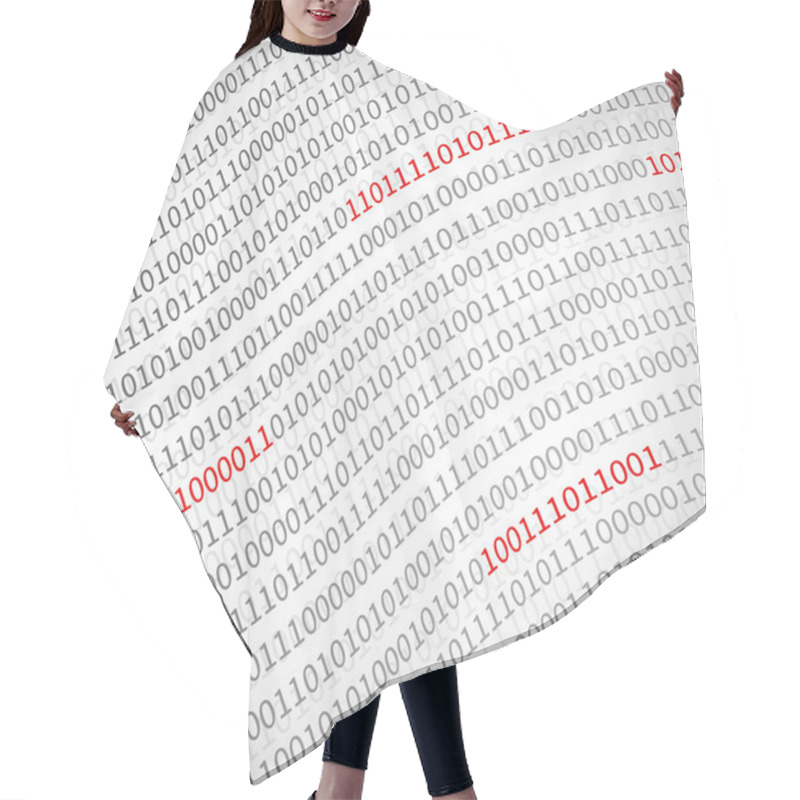 Personality  Binary Data Background Hair Cutting Cape