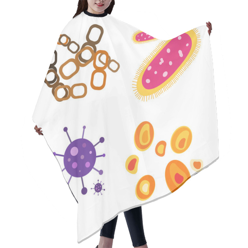 Personality  Bacteria Virus Vector Icon Hair Cutting Cape