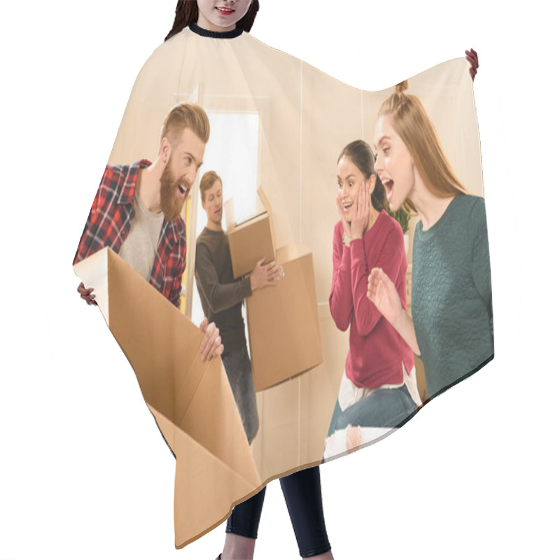 Personality  Friends Moving Into New House  Hair Cutting Cape