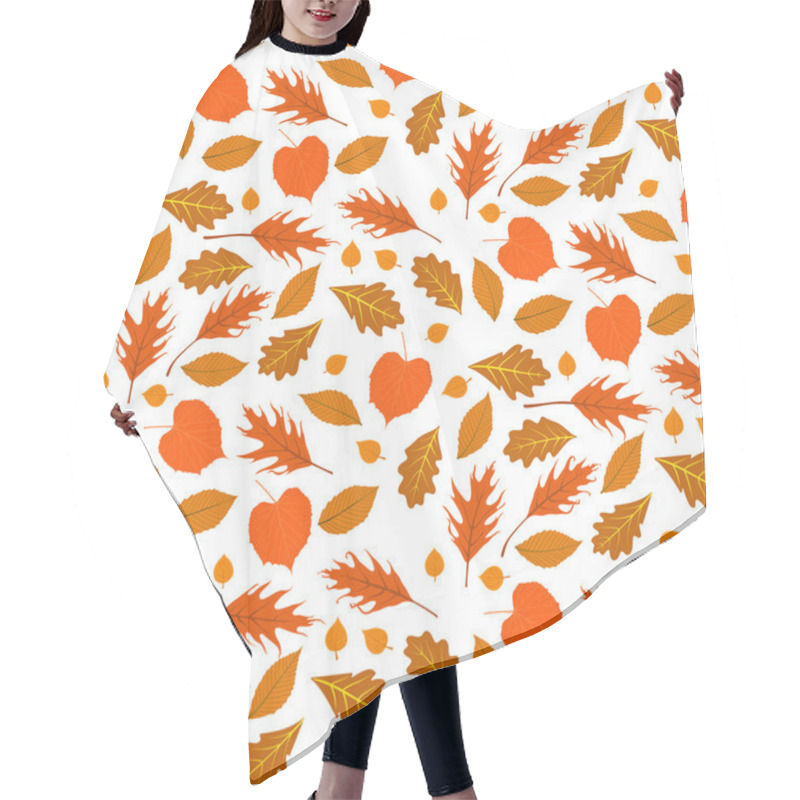 Personality  Autumn Seamless Background With Leaves Hair Cutting Cape