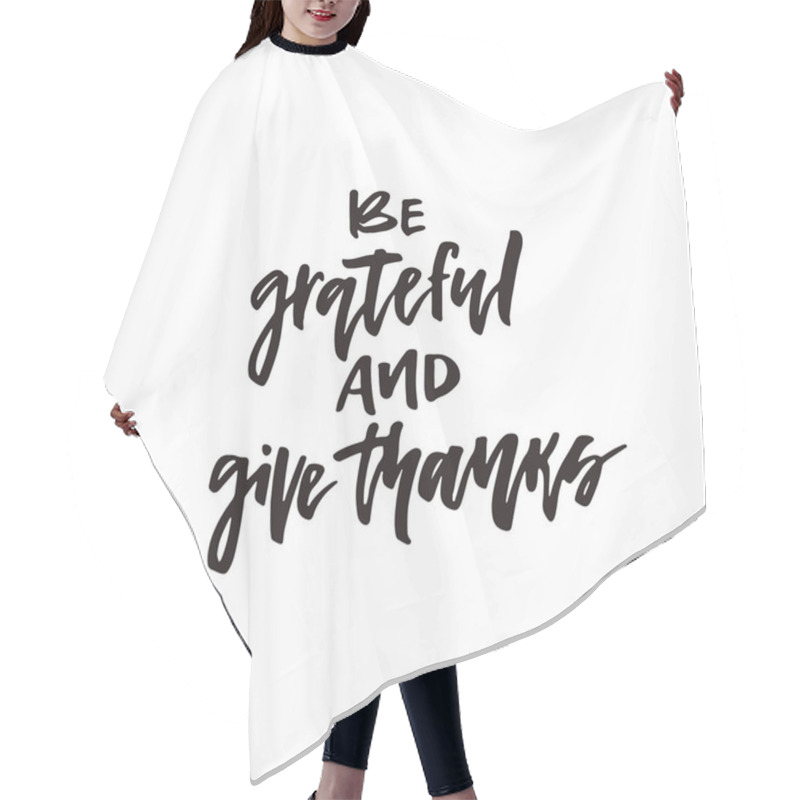 Personality  Thanksgiving Vector Lettering Hair Cutting Cape