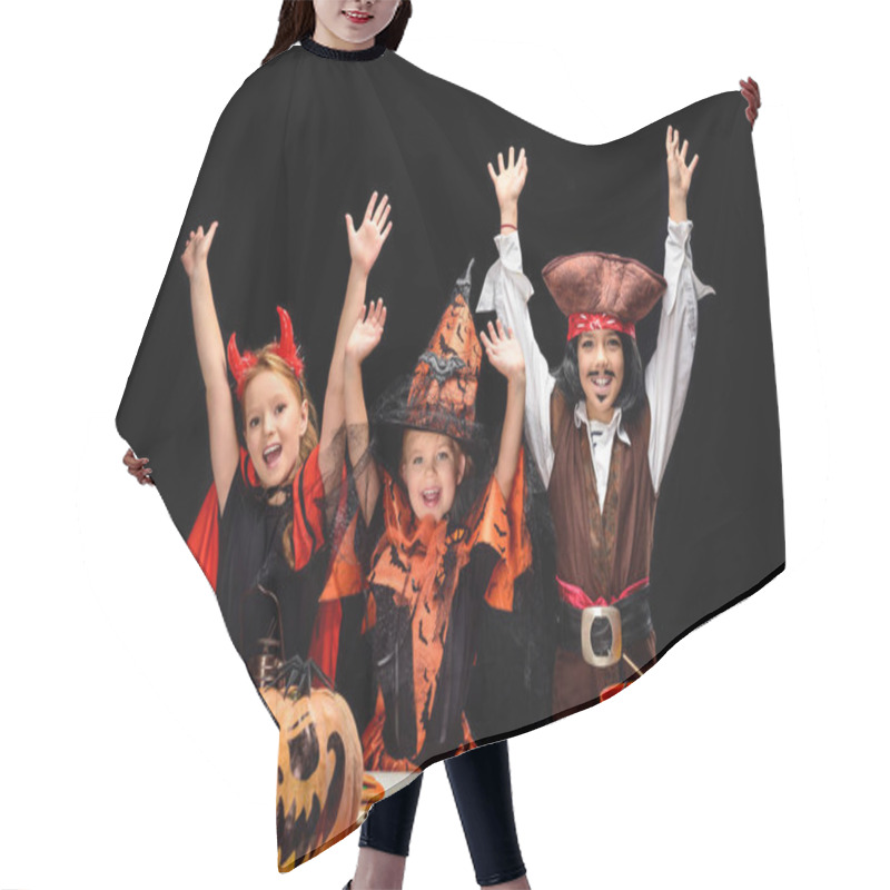 Personality  Halloween Devil, Witch And Pirate  Hair Cutting Cape