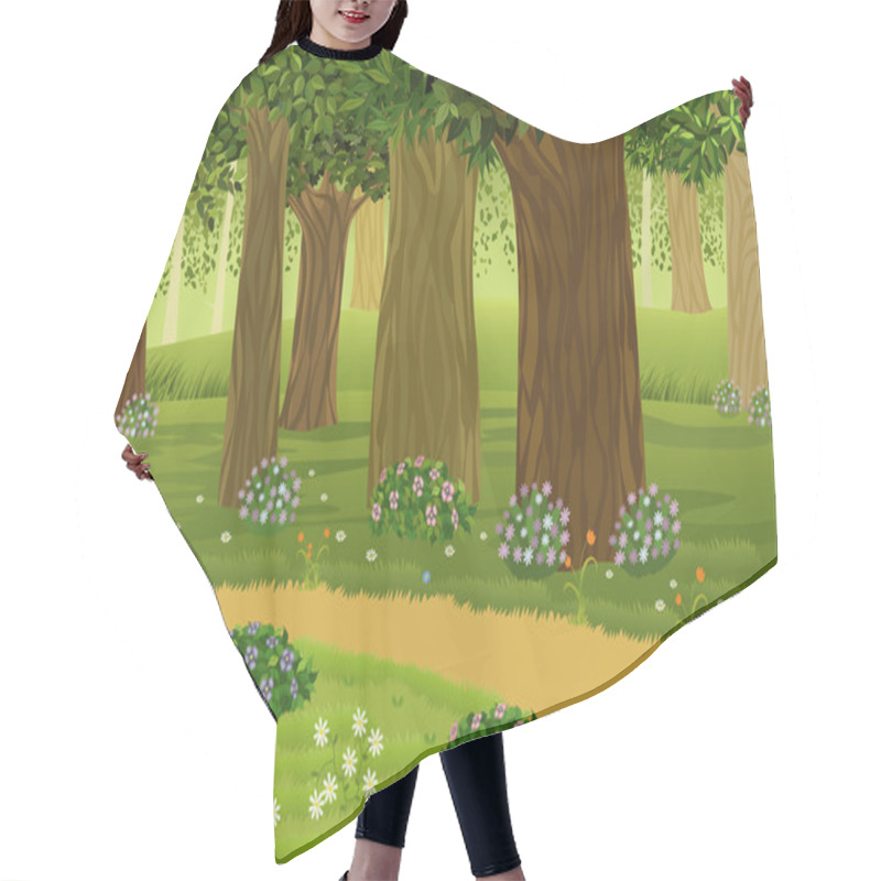 Personality  Forest Hair Cutting Cape