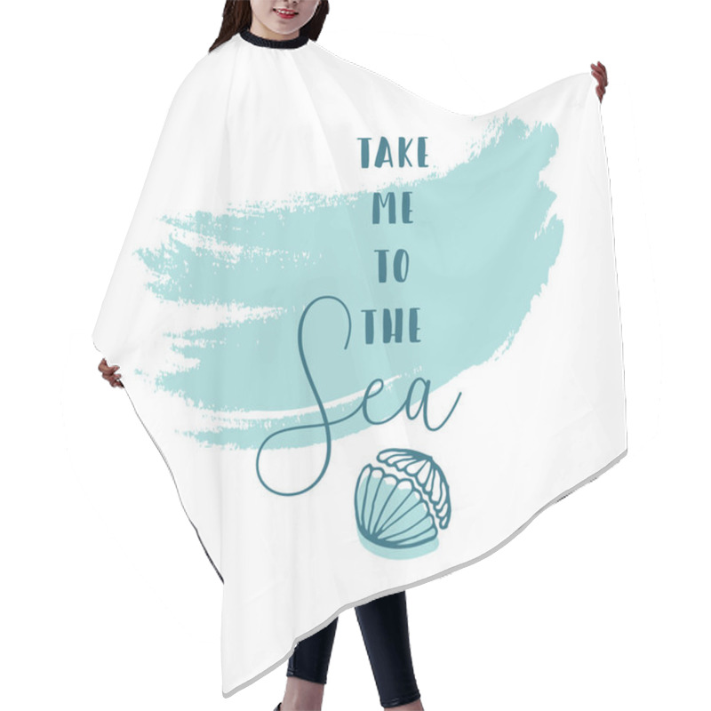 Personality  Hello Summer Vector Illustration Hair Cutting Cape