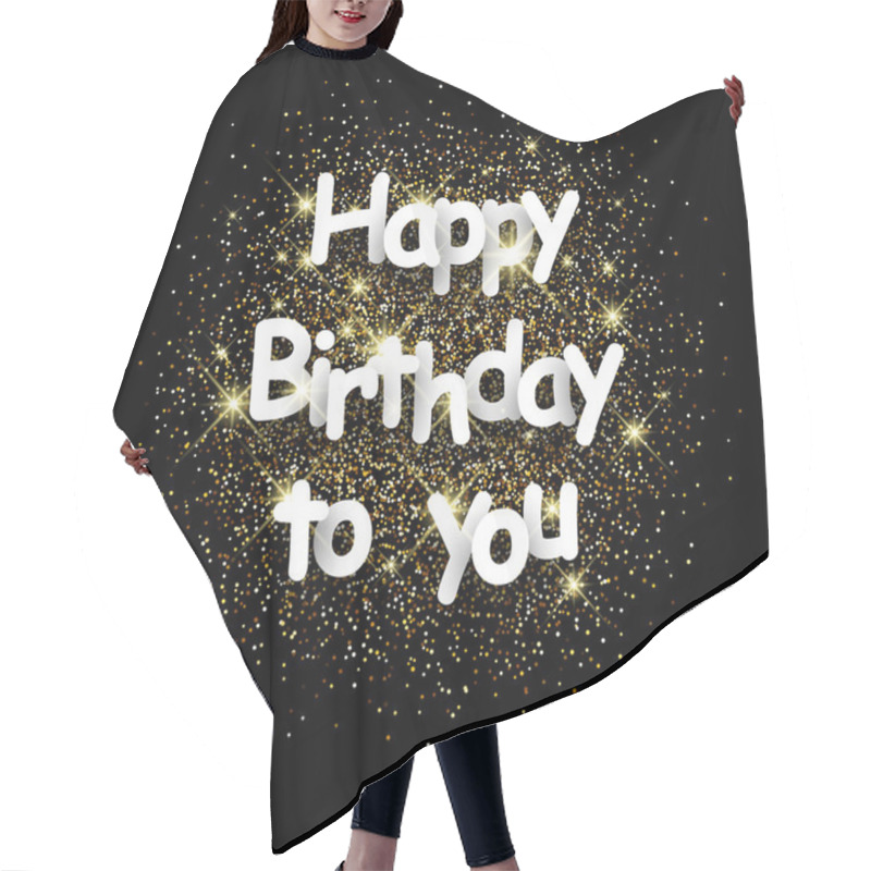 Personality  Happy Birthday To You Card. Hair Cutting Cape