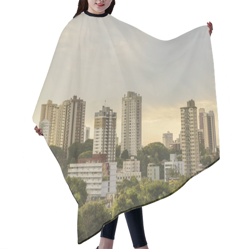 Personality  Foz Iguacu Urban Aerial View Hair Cutting Cape