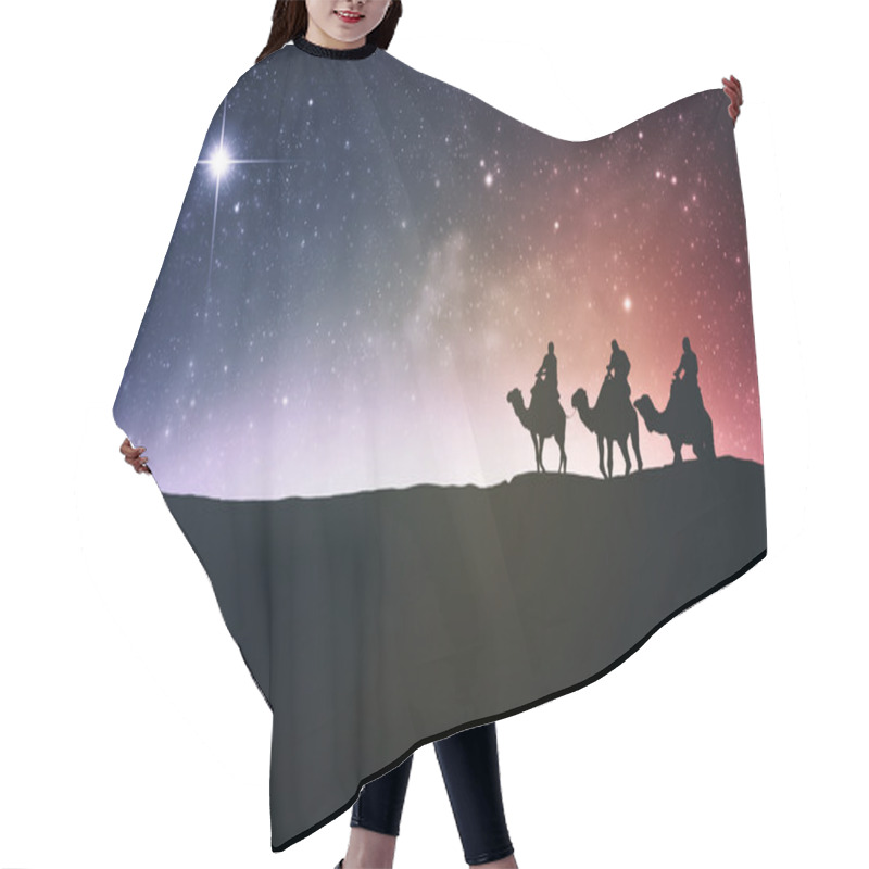 Personality  Three Wise Men And Star Hair Cutting Cape