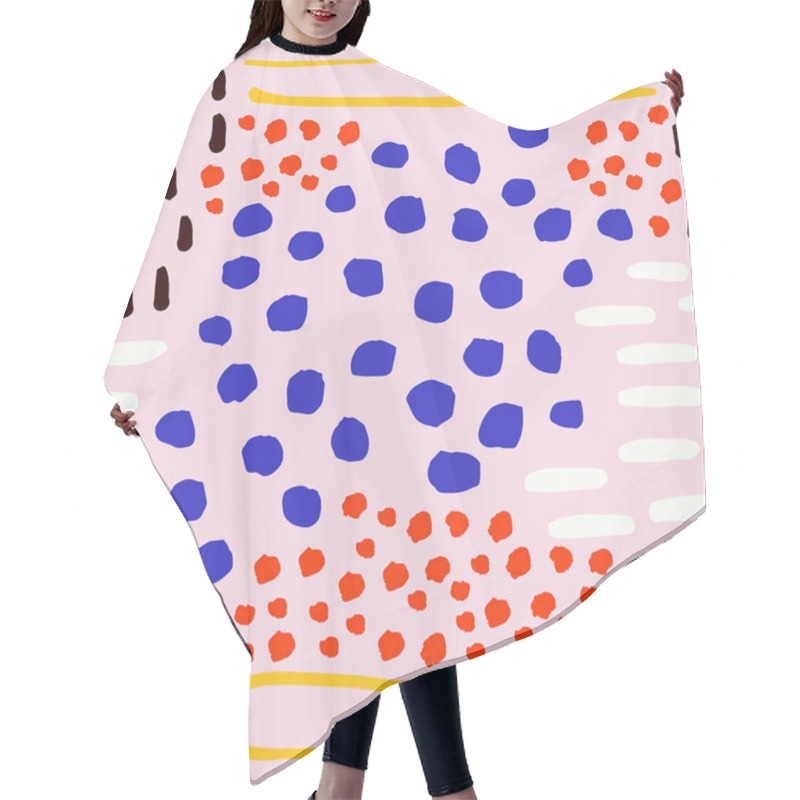 Personality  Pattern With Hand Drawn Ink Elements  Hair Cutting Cape