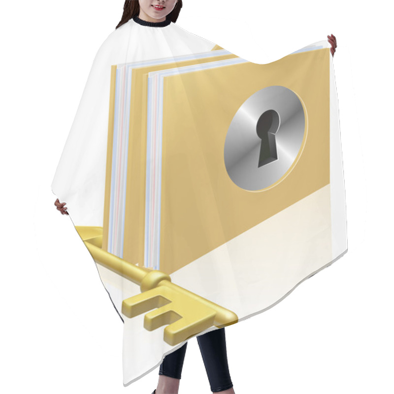 Personality  Secure File Folder Hair Cutting Cape