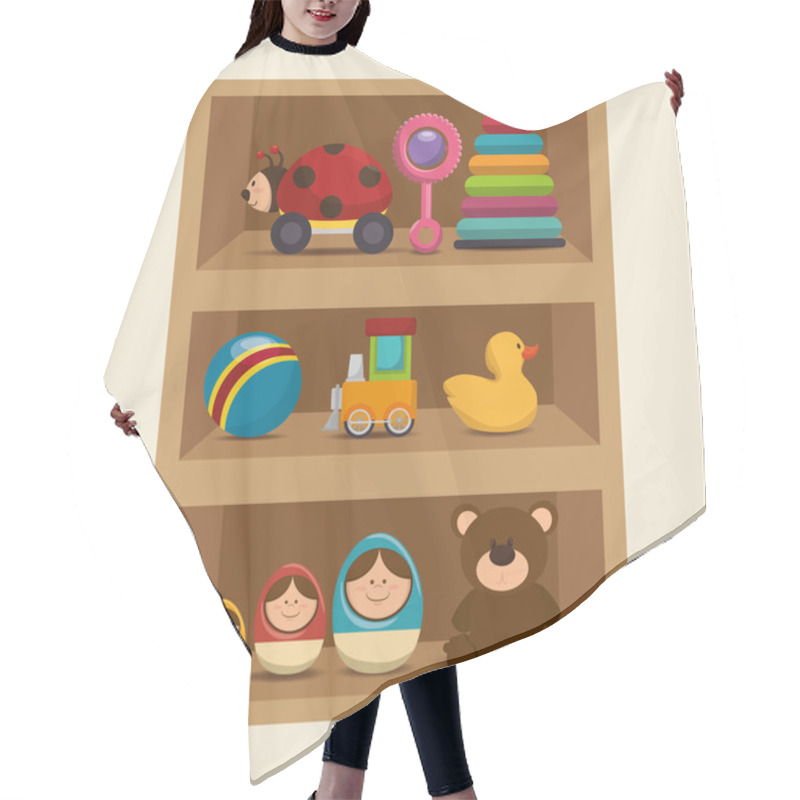 Personality  Cute Toys Design Hair Cutting Cape