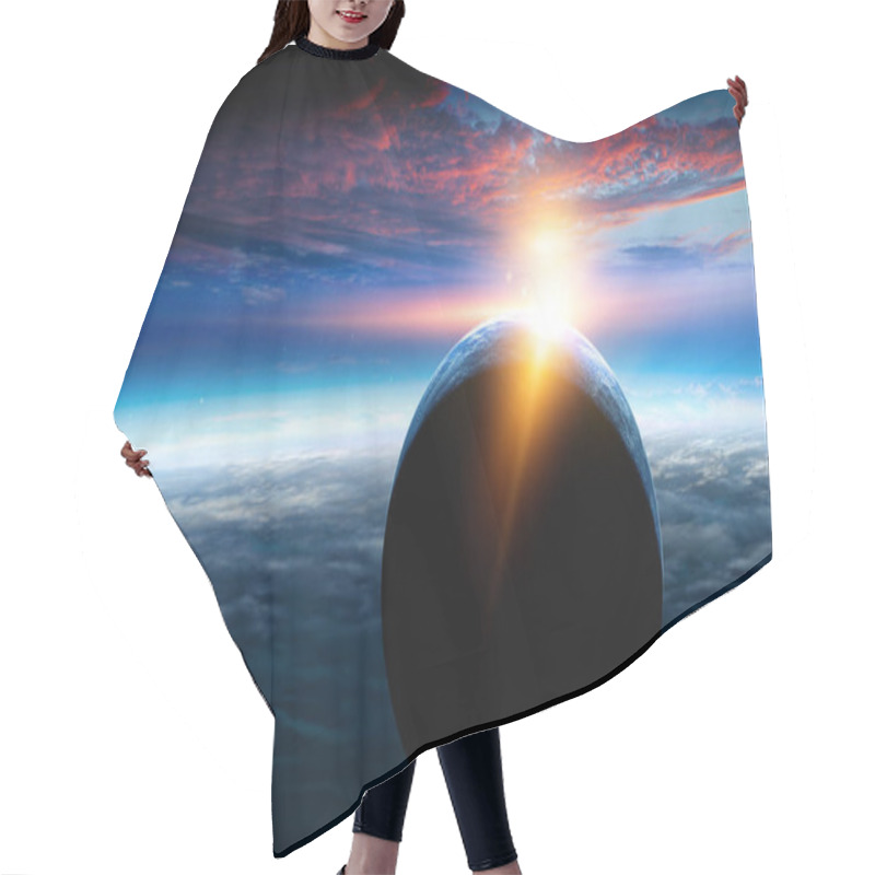 Personality  Abstract Planets And Space Background Hair Cutting Cape