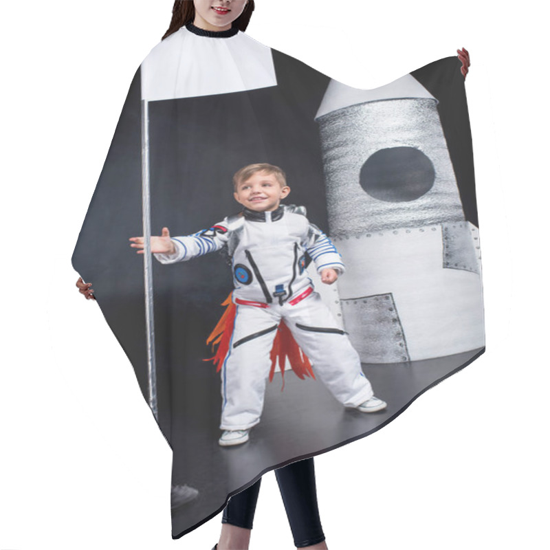 Personality  Boy In Astronaut Costume Hair Cutting Cape