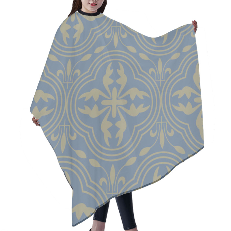 Personality  Medieval Seamless Pattern Hair Cutting Cape