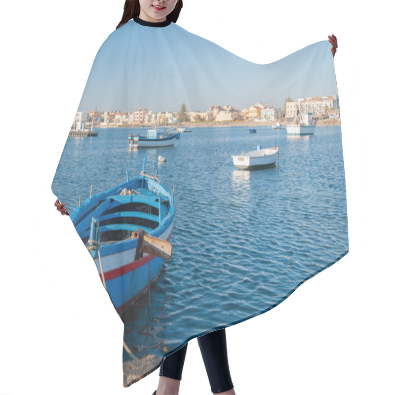 Personality  Mediterranean Fishing Village Hair Cutting Cape