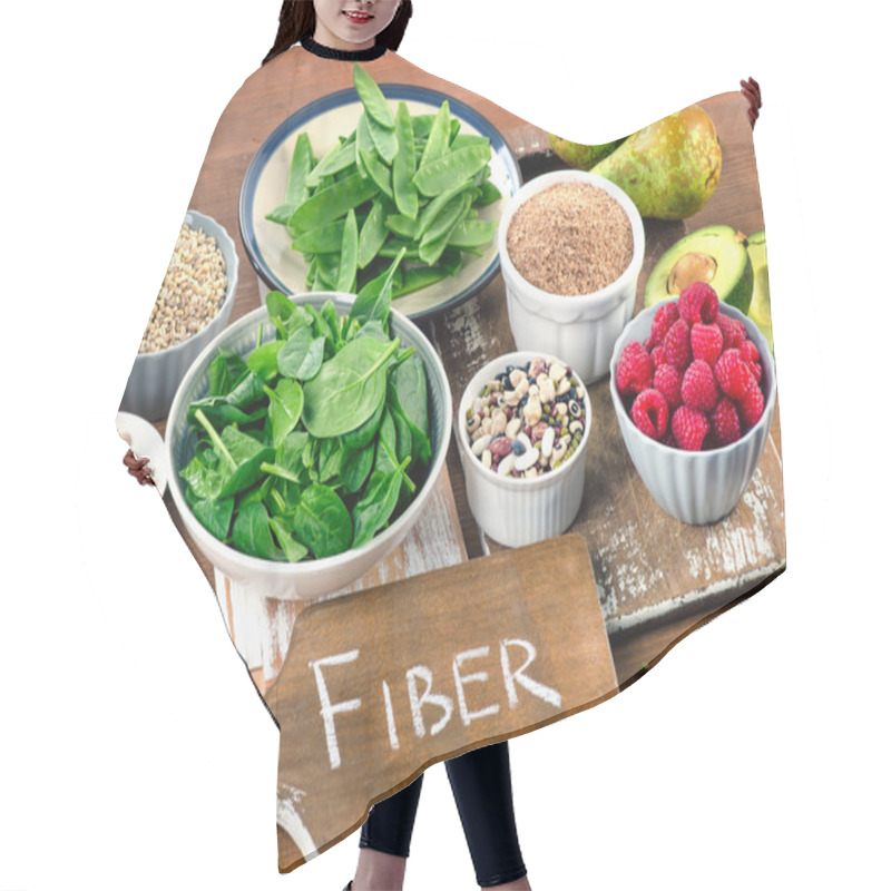 Personality  Fiber Rich Food Hair Cutting Cape