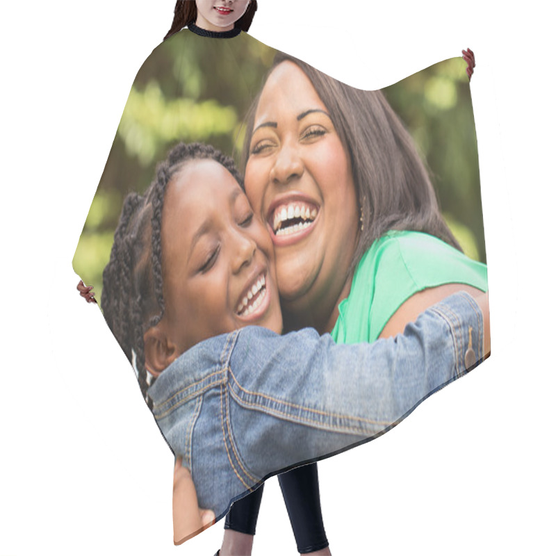 Personality  African American Mother And Daughter Hair Cutting Cape