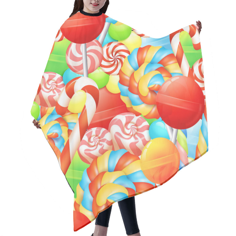 Personality  Sweet Seamless Pattern Hair Cutting Cape