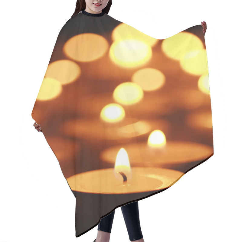 Personality  Many Burning Candles Hair Cutting Cape