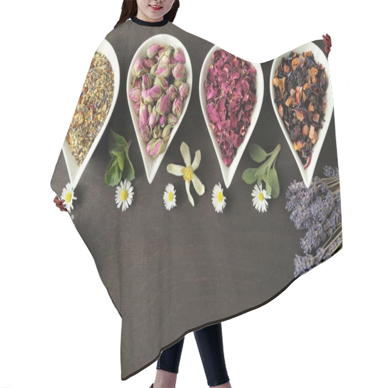 Personality  Flowers For Aromatherapy. Hair Cutting Cape