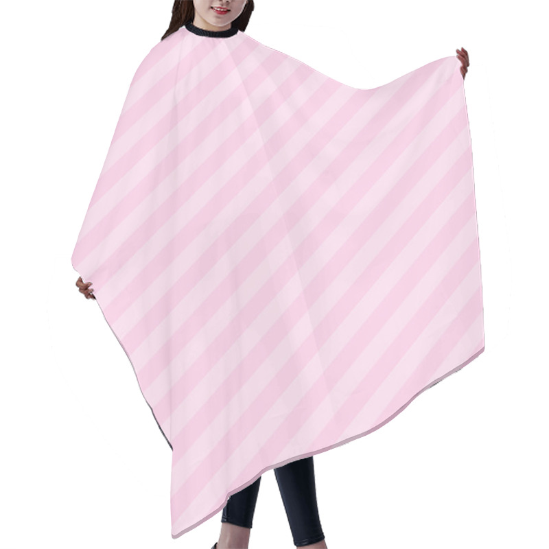 Personality  Pastel Diagonal Stripes Pattern Hair Cutting Cape