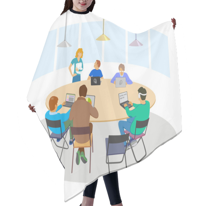 Personality  Business Meeting Sign Hair Cutting Cape