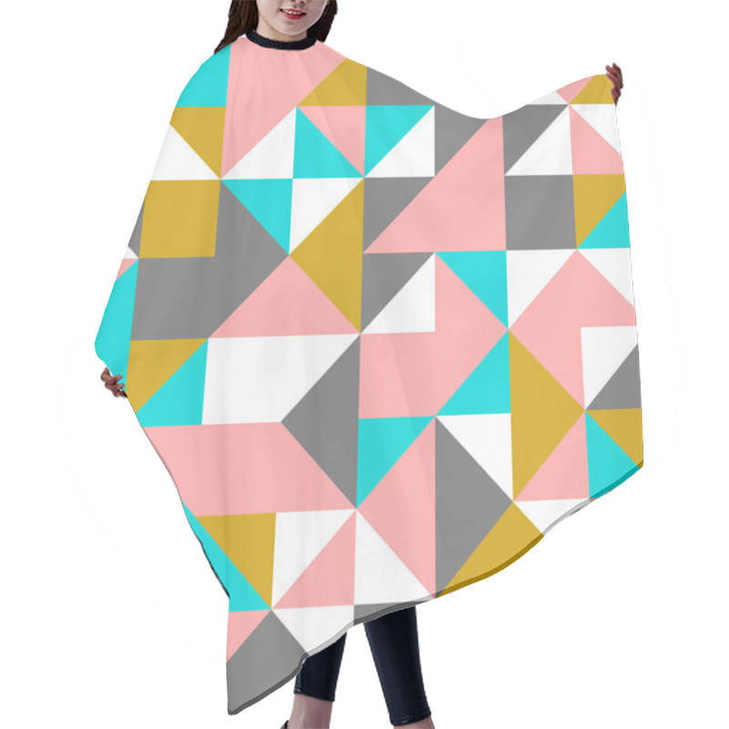 Personality  Seamless Geometric Pattern Hair Cutting Cape