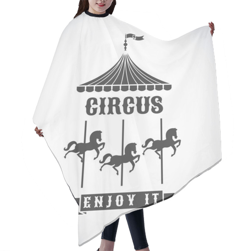 Personality  The Circus Design Hair Cutting Cape