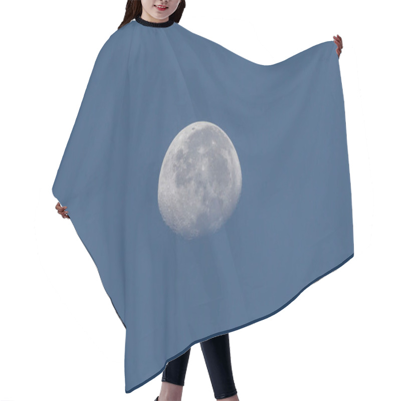 Personality  A Full Moon In The Blue Sky. Nature. Astronomy. Hair Cutting Cape