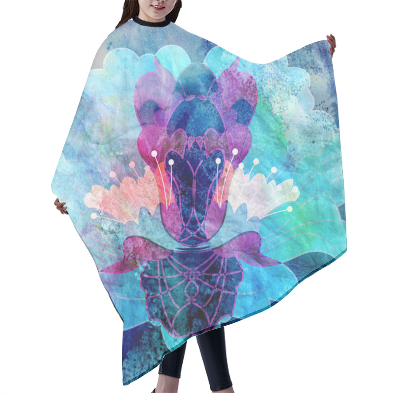 Personality  Floral Abstract Pattern  Hair Cutting Cape