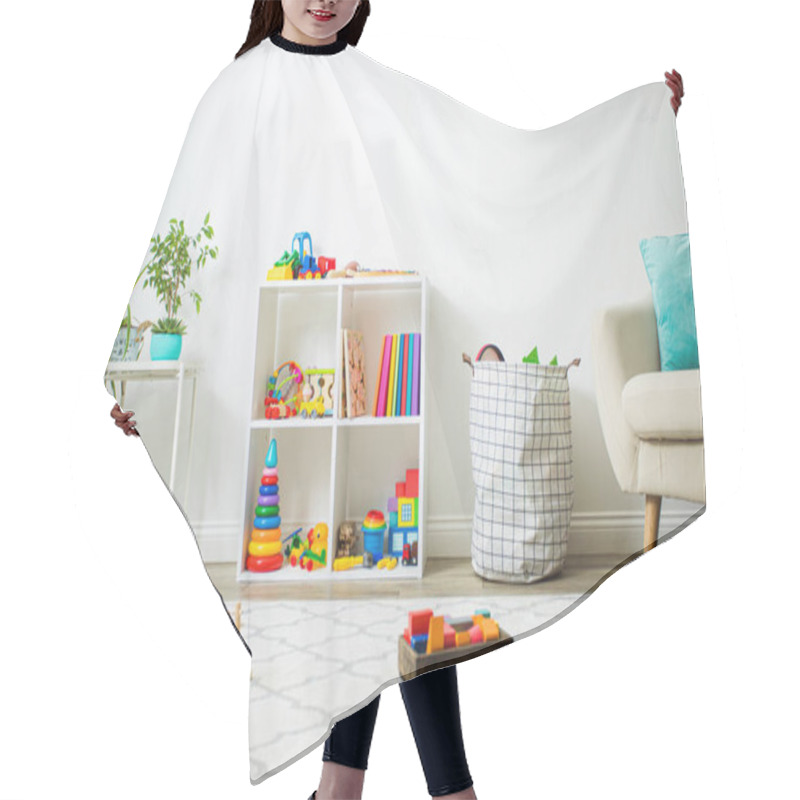 Personality  Modern Playroom For Children With Perfect Order Hair Cutting Cape