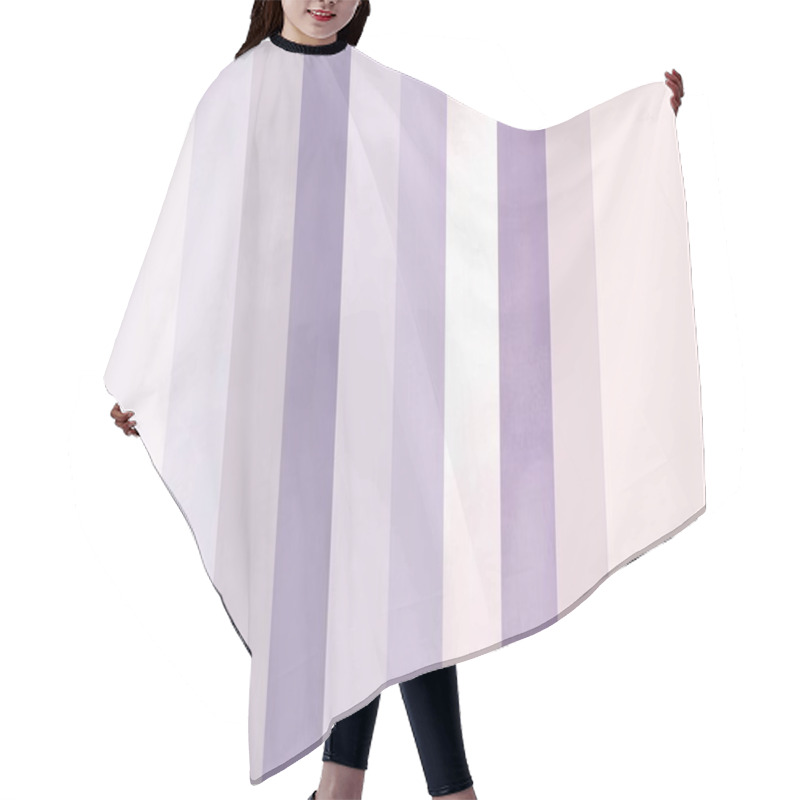 Personality  A Harmonious Blend Of Soft Purple And Pale Hues, Creating A Calming Striped Pattern. Hair Cutting Cape