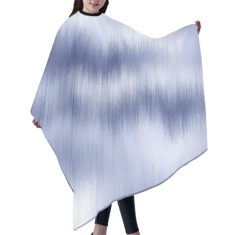 Personality  Soft Blurry Ikat Gradient Ombre Seamless Indigo Hair Cutting Cape