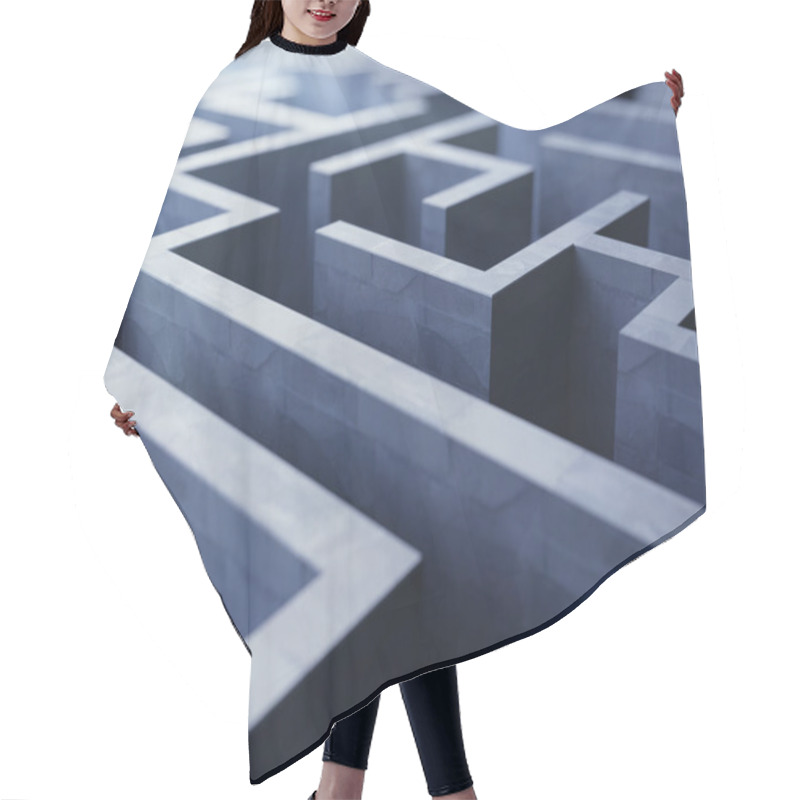 Personality  Blue Labyrinth Hair Cutting Cape