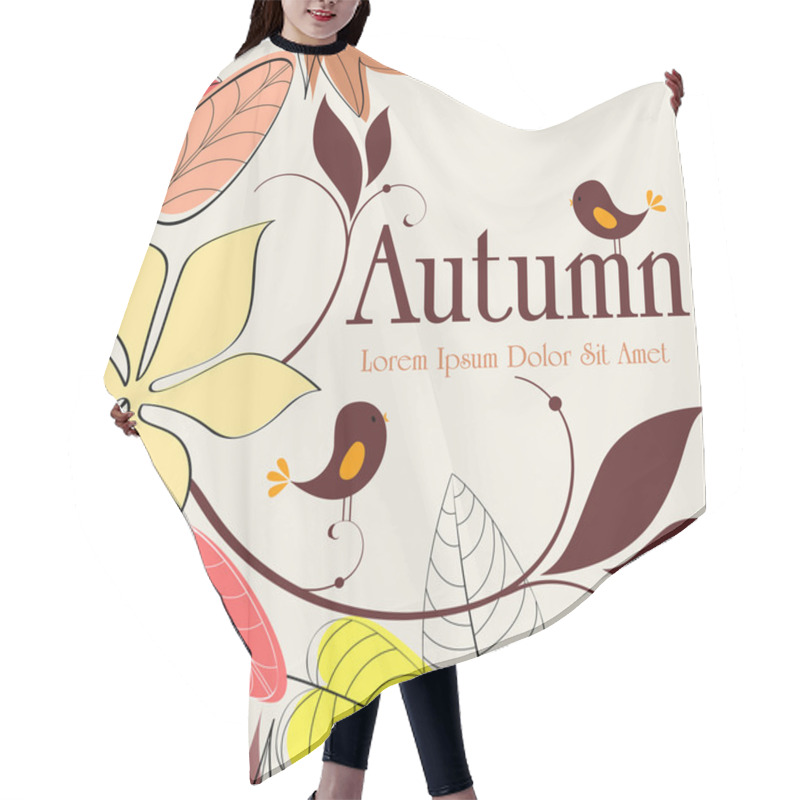 Personality  Cute Autumn Illustration Hair Cutting Cape