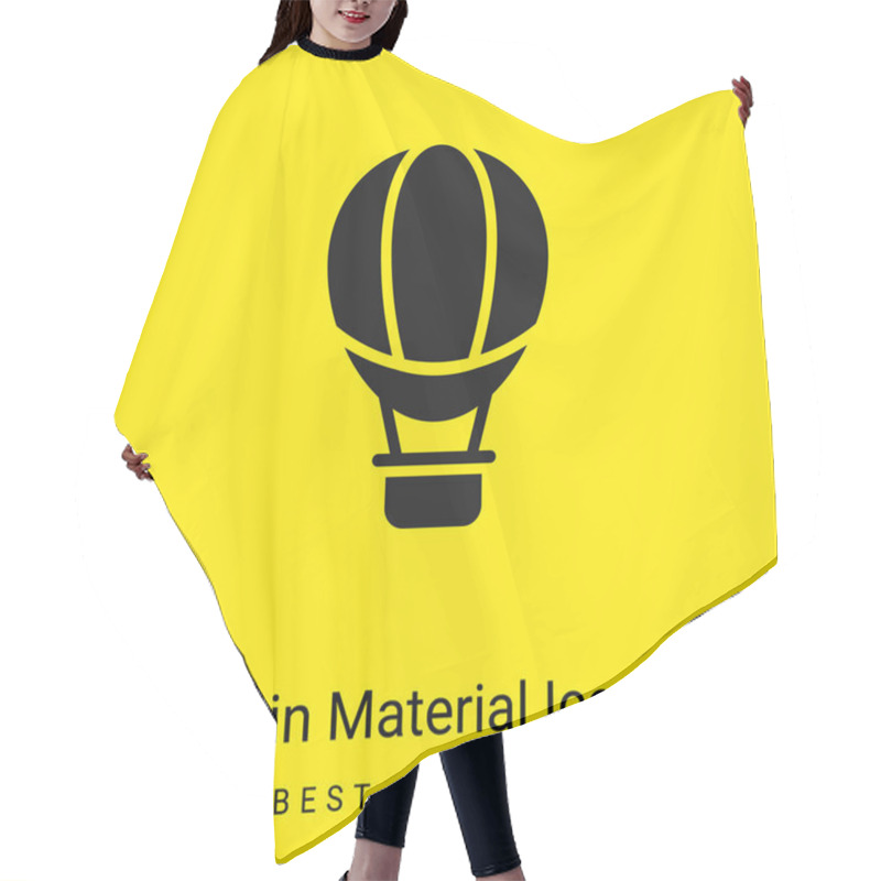 Personality  Air Balloon Minimal Bright Yellow Material Icon Hair Cutting Cape